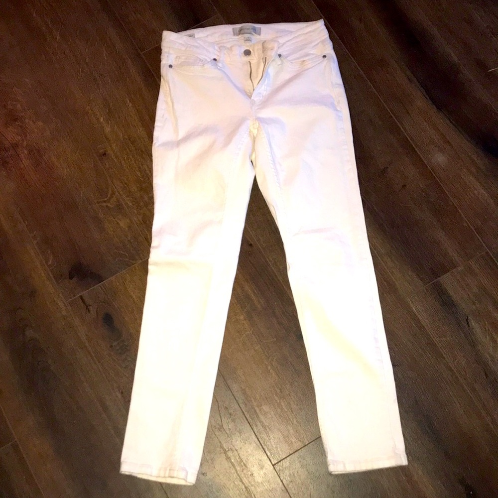 White Calvin Klein skinny denim jeans